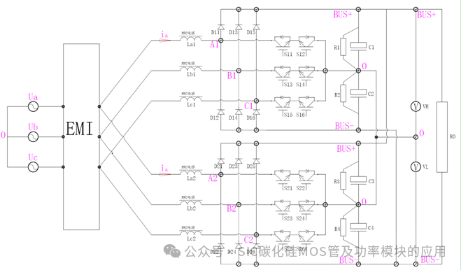 新能源充电桩充电模块常见的拓扑结构和原理图,SiC MOSFET器件在充电模块中的应用及优势