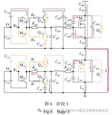 抑制SiC MOSFET桥臂串扰与栅源电压振荡的推挽式电容辅助电路分析及参数设计方法