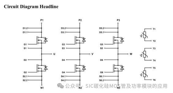 1200V 800A 车规级HPD封装三相全桥碳化硅模块出流能力测试