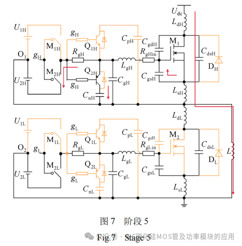 抑制SiC MOSFET桥臂串扰与栅源电压振荡的推挽式电容辅助电路分析及参数设计方法