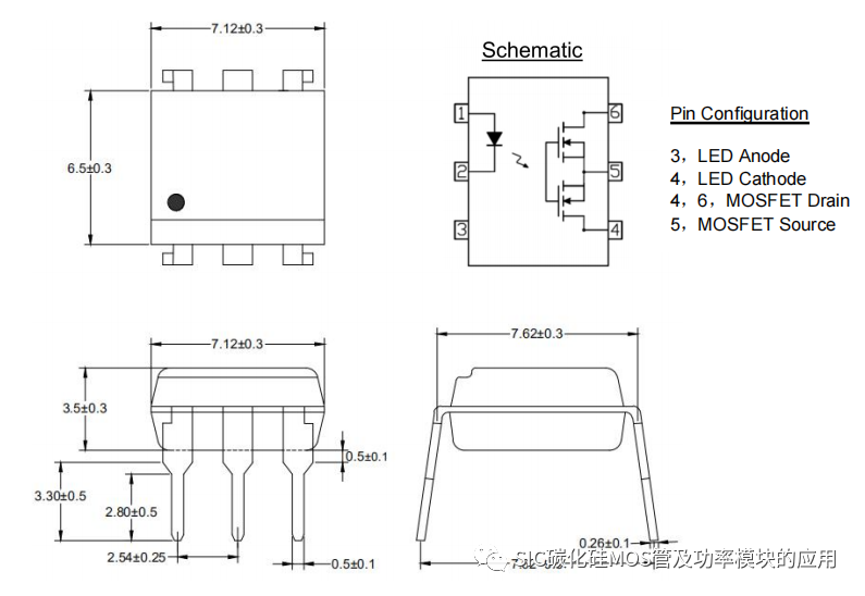 1700V碳化硅Mos芯片封装在光电耦合器(固态继电器-PhotoMOS)中