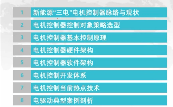 资料下载|新能源汽车电机控制器开发培训视频
